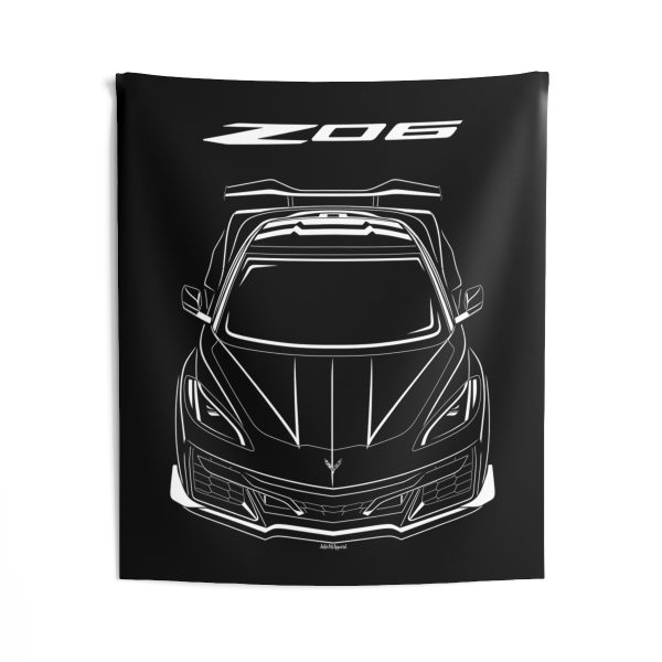 Chevrolet Corvette C8 Z06 2023-2024 Tapestry 50 x 60 inch by Auto Art Apparel