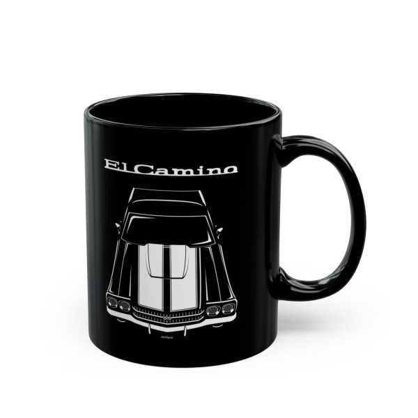 Chevrolet El Camino SS 1970 White Stripes Mug 11 oz by Auto Art Apparel