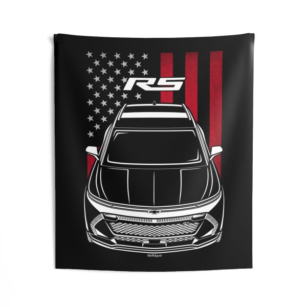 Chevrolet Equinox EV RS 2024 Tapestry - US Flag Wall Art 50 x 60 inch by Auto Art Apparel