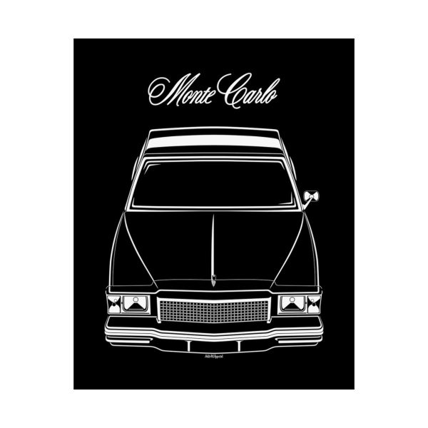Chevrolet Monte Carlo 1978-1980 Poster 16 x 20 inch by Auto Art Apparel