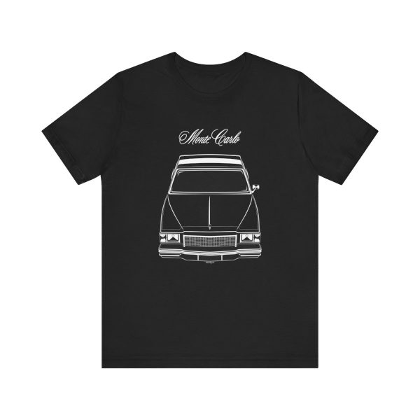 Chevrolet Monte Carlo 1978-1980 T-shirt Black by Auto Art Apparel