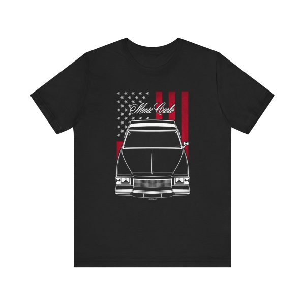 Chevrolet Monte Carlo 1978-1980 T-shirt - US Flag Shirt by Auto Art Apparel