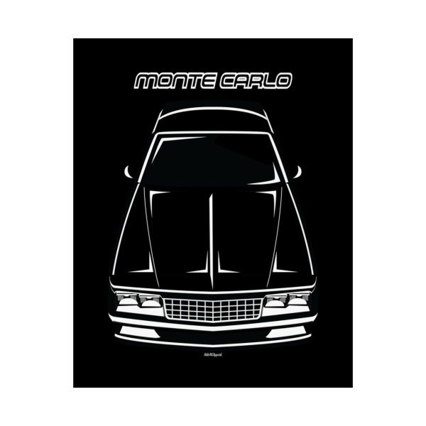 Chevrolet Monte Carlo 1984-1989 Poster 16 x 20 inch by Auto Art Apparel