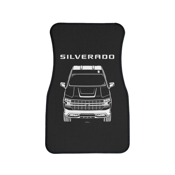 Chevrolet Silverado 1500 2019-2021 Car Mat Front Carpet Floor Mats by Auto Art Apparel