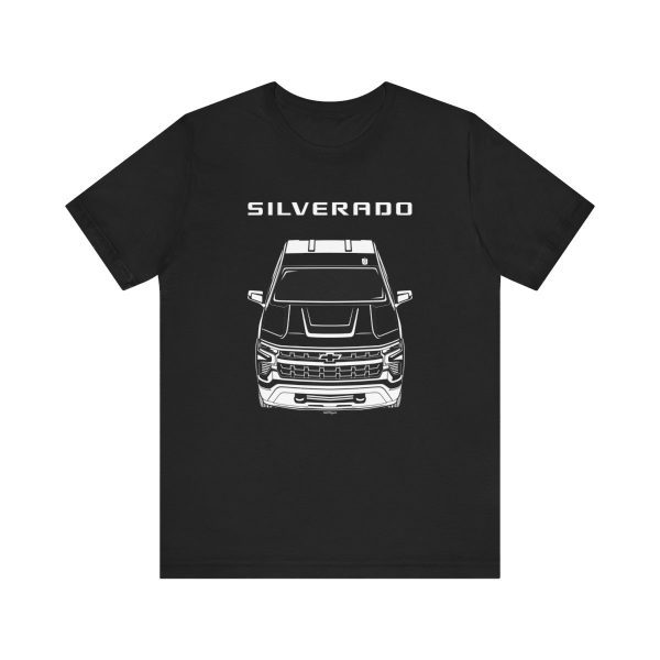 Chevrolet Silverado 1500 2022-2024 T-shirt Black by Auto Art Apparel