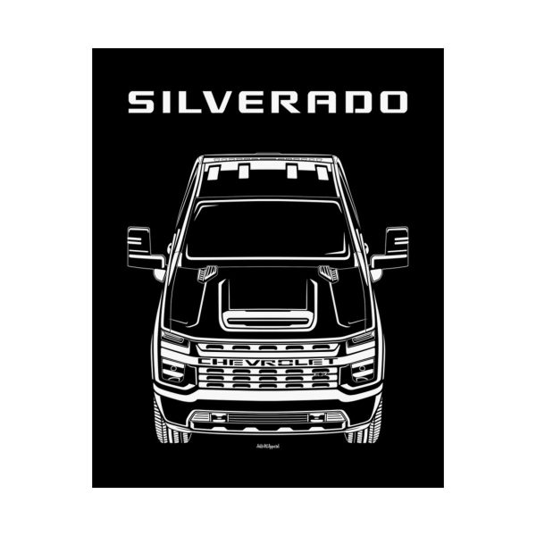 Chevrolet Silverado 3500 HD 2020-2023 Poster 16 x 20 inch by Auto Art Apparel