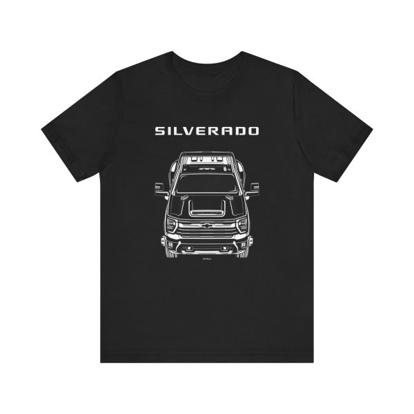Chevrolet Silverado 3500 HD 2024 T-shirt Black by Auto Art Apparel