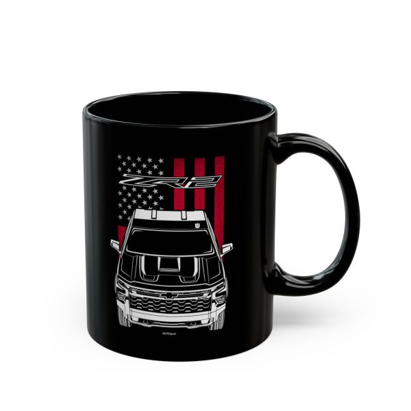 Chevrolet Silverado ZR2 2022-2024 Mug - US Flag Coffee Mug 11 oz by Auto Art Apparel