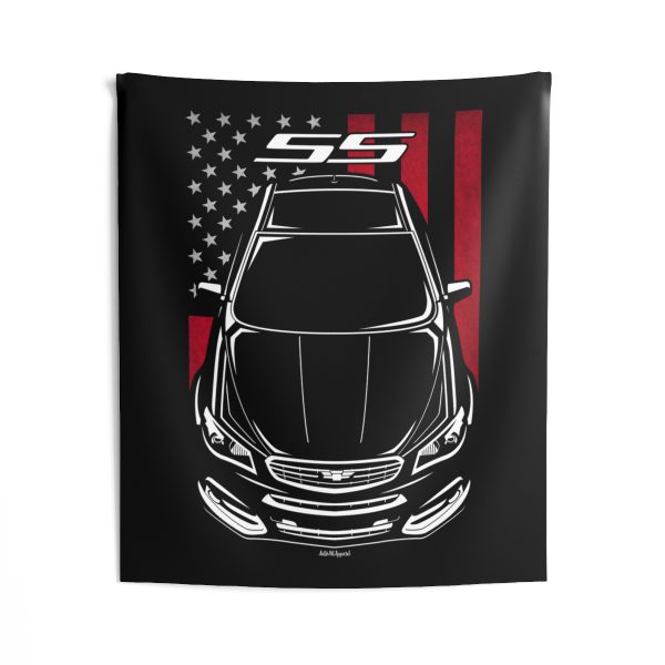Chevrolet SS 2014-2017 Tapestry - US Flag Wall Art 50 x 60 inch by Auto Art Apparel