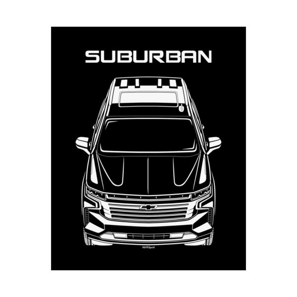 Chevrolet Suburban 2021-2023 Poster 16 x 20 inch by Auto Art Apparel