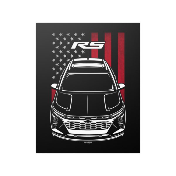 Chevrolet Trax RS 2024 Poster - US Flag Print 16 x 20 inch by Auto Art Apparel