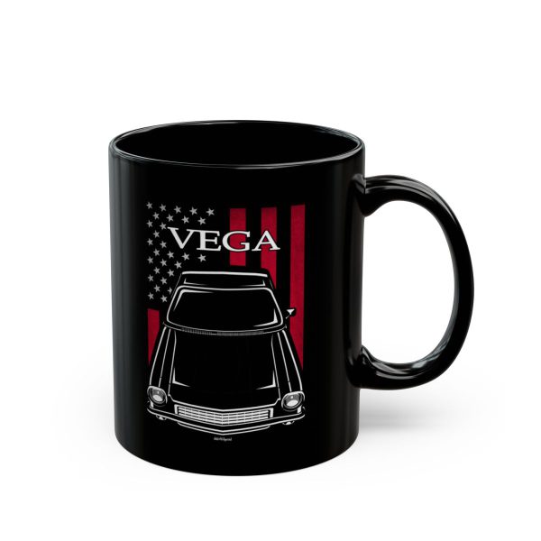 Chevrolet Vega 1971-1973 Mug - US Flag Coffee Mug 11 oz by Auto Art Apparel