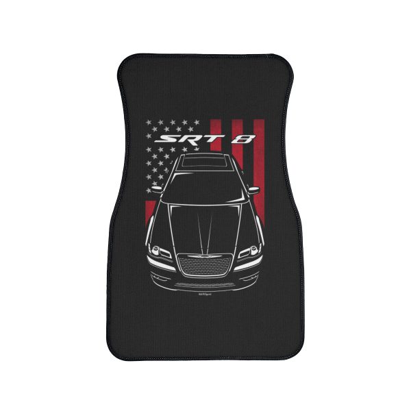 Chrysler 300C SRT8 2012-2014 Car Mat - US Flag Floor Mats Front Carpet Floor Mats by Auto Art Apparel