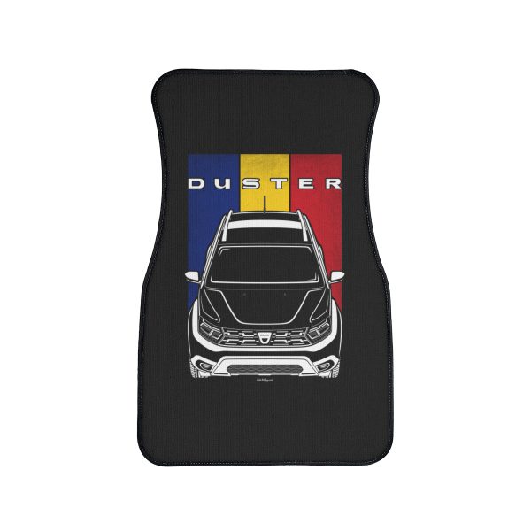 Dacia Duster 2021-2023 Car Mat - Romania Flag Floor Mats Front Carpet Floor Mats by Auto Art Apparel
