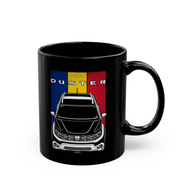Dacia Duster 2021-2023 Mug - Romania Flag Coffee Mug 11 oz by Auto Art Apparel