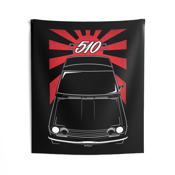 Datsun 510 1968-1973 Tapestry - JDM Wall Art 50 x 60 inch by Auto Art Apparel