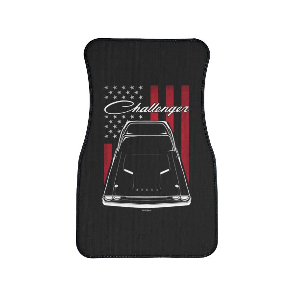Dodge Challenger 1970-1971 Car Mat - US Flag Floor Mats Front Carpet Floor Mats by Auto Art Apparel