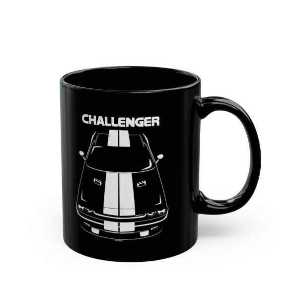 Dodge Challenger 2008-2014 White Stripes Mug 11 oz by Auto Art Apparel