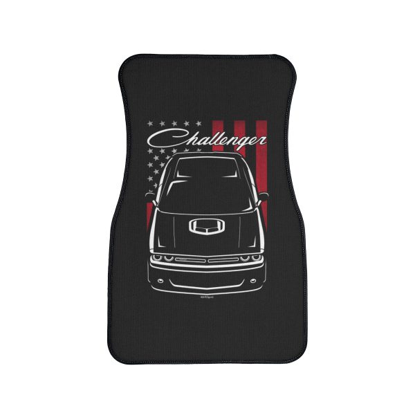 Dodge Challenger RT Shaker Car Mat - US Flag Floor Mats Front Carpet Floor Mats by Auto Art Apparel