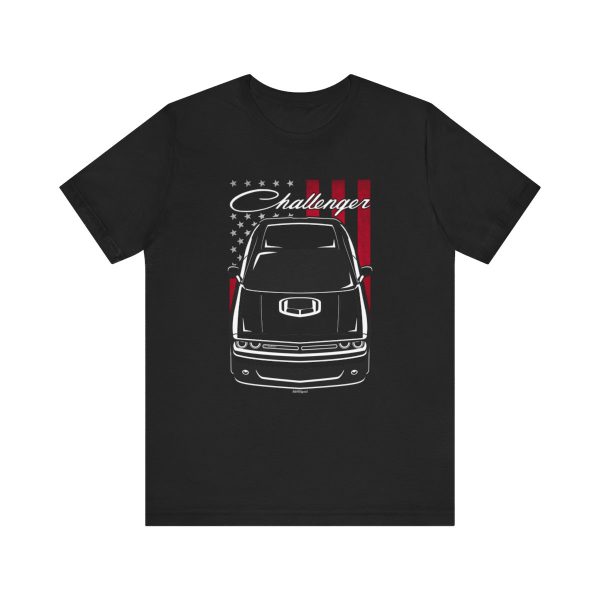 Dodge Challenger RT Shaker T-shirt - US Flag Shirt by Auto Art Apparel