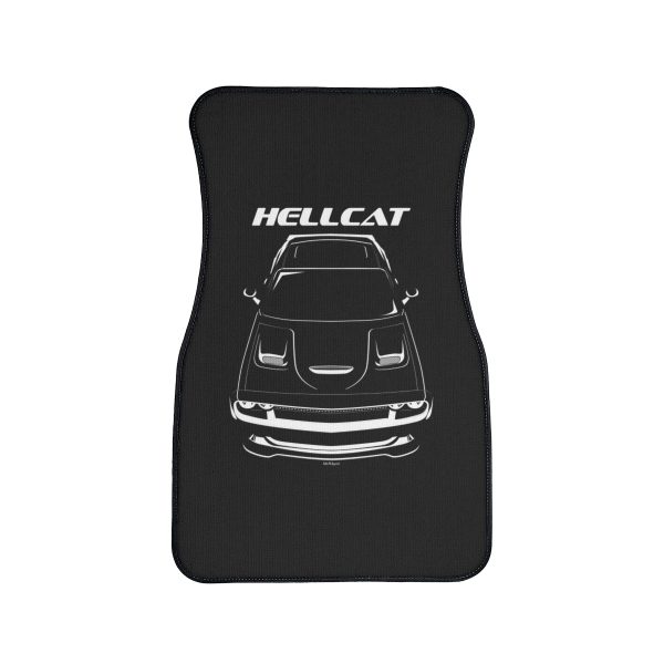 Dodge Challenger SRT Hellcat 2015-2019 Car Mat Front Carpet Floor Mats by Auto Art Apparel
