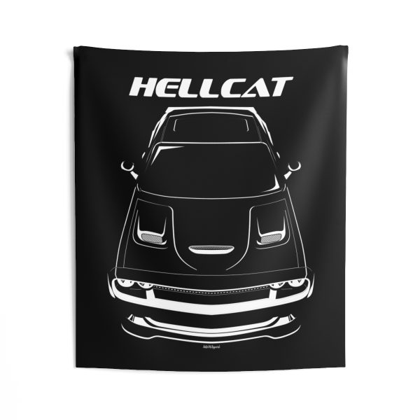 Dodge Challenger SRT Hellcat 2015-2019 Tapestry 50 x 60 inch by Auto Art Apparel