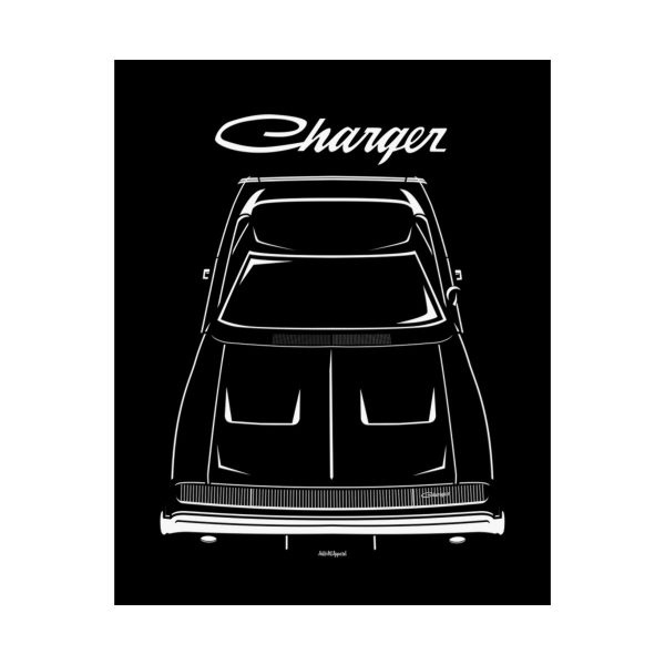 Dodge Charger 1968 Poster 16 x 20 inch by Auto Art Apparel
