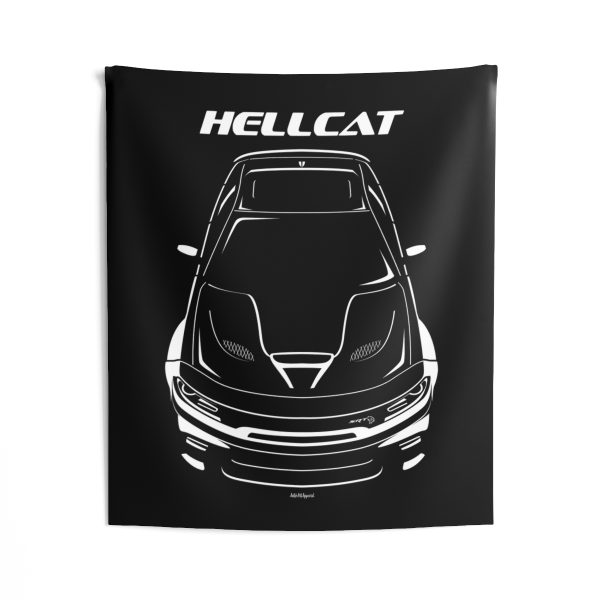 Dodge Charger Hellcat Widebody Tapestry 50 x 60 inch by Auto Art Apparel