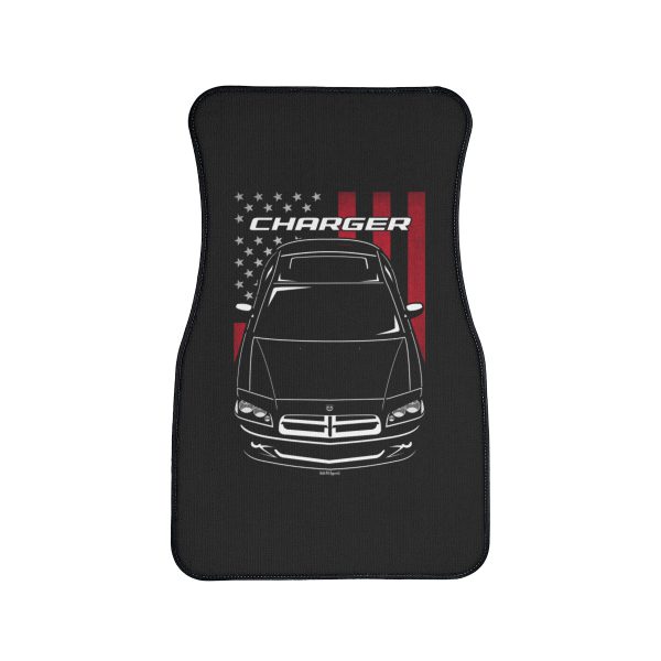 Dodge Charger LX 2006-2010 Car Mat - US Flag Floor Mats Front Carpet Floor Mats by Auto Art Apparel