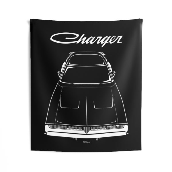 Dodge Charger RT 1969 Tapestry 50 x 60 inch by Auto Art Apparel