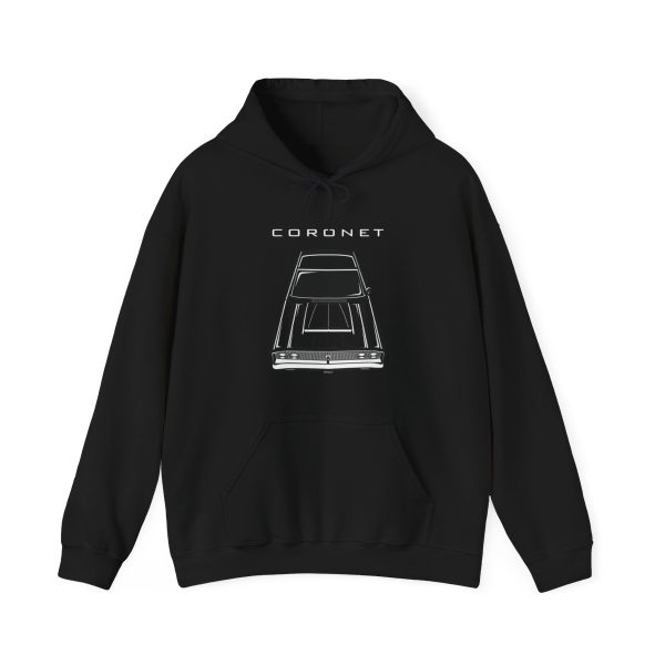 Dodge Coronet 1968 Hoodie Black by Auto Art Apparel