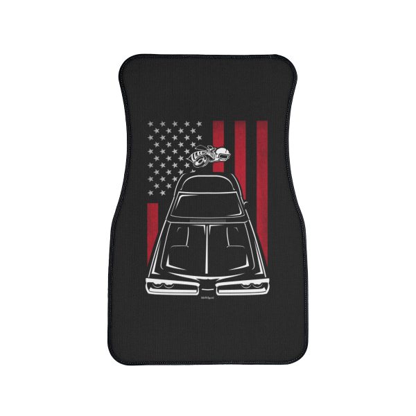 Dodge Coronet Super Bee 1970 Car Mat - US Flag Floor Mats Front Carpet Floor Mats by Auto Art Apparel