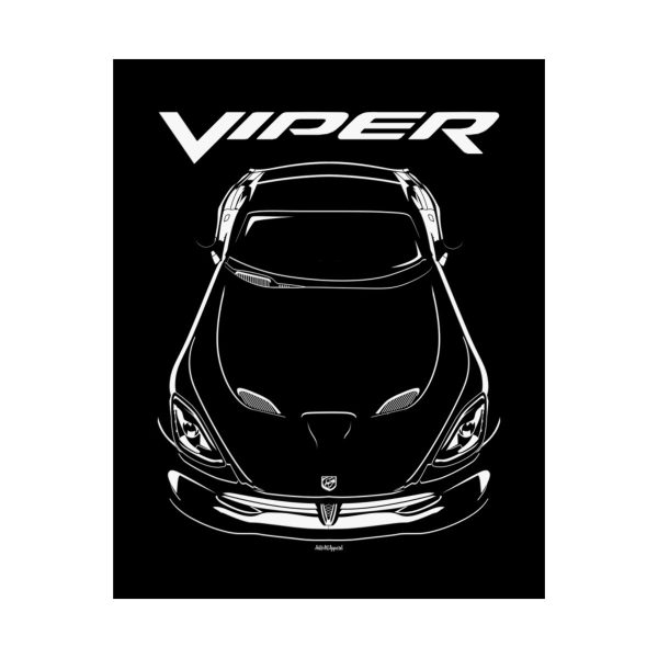 Dodge SRT Viper 2013-2017 Poster 16 x 20 inch by Auto Art Apparel
