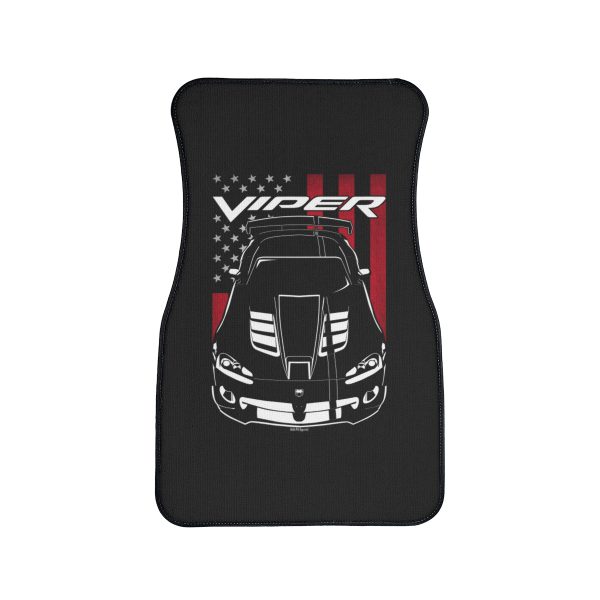 Dodge Viper ACR 4th generation Car Mat - US Flag Floor Mats Front Carpet Floor Mats by Auto Art Apparel