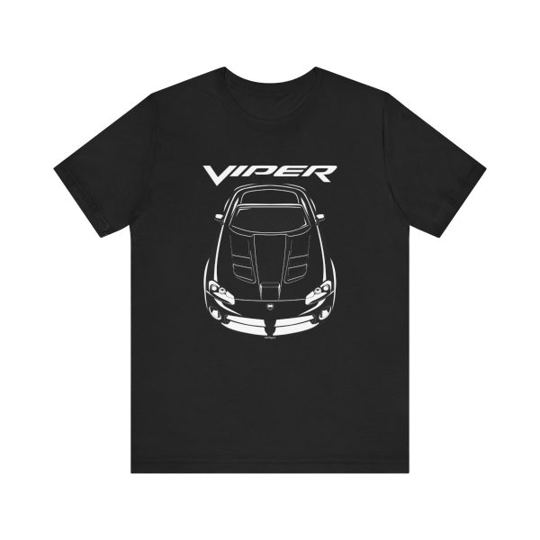 Dodge Viper SRT 10 T-shirt Black by Auto Art Apparel
