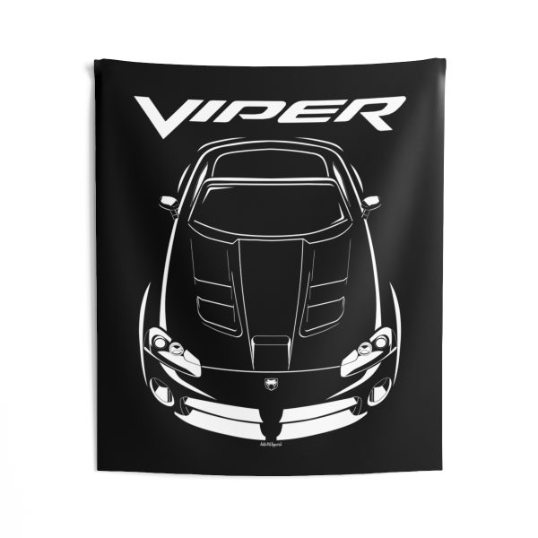 Dodge Viper SRT 10 Tapestry 50 x 60 inch by Auto Art Apparel