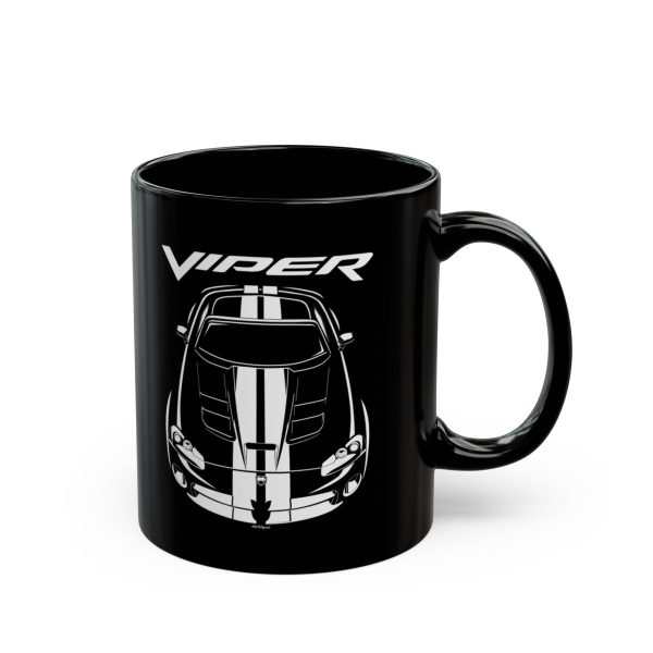 Dodge Viper SRT10 White Stripes Mug 11 oz by Auto Art Apparel