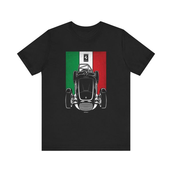 Ferrari 166 Inter Sport T-shirt - Italy Flag Shirt Black by Auto Art Apparel
