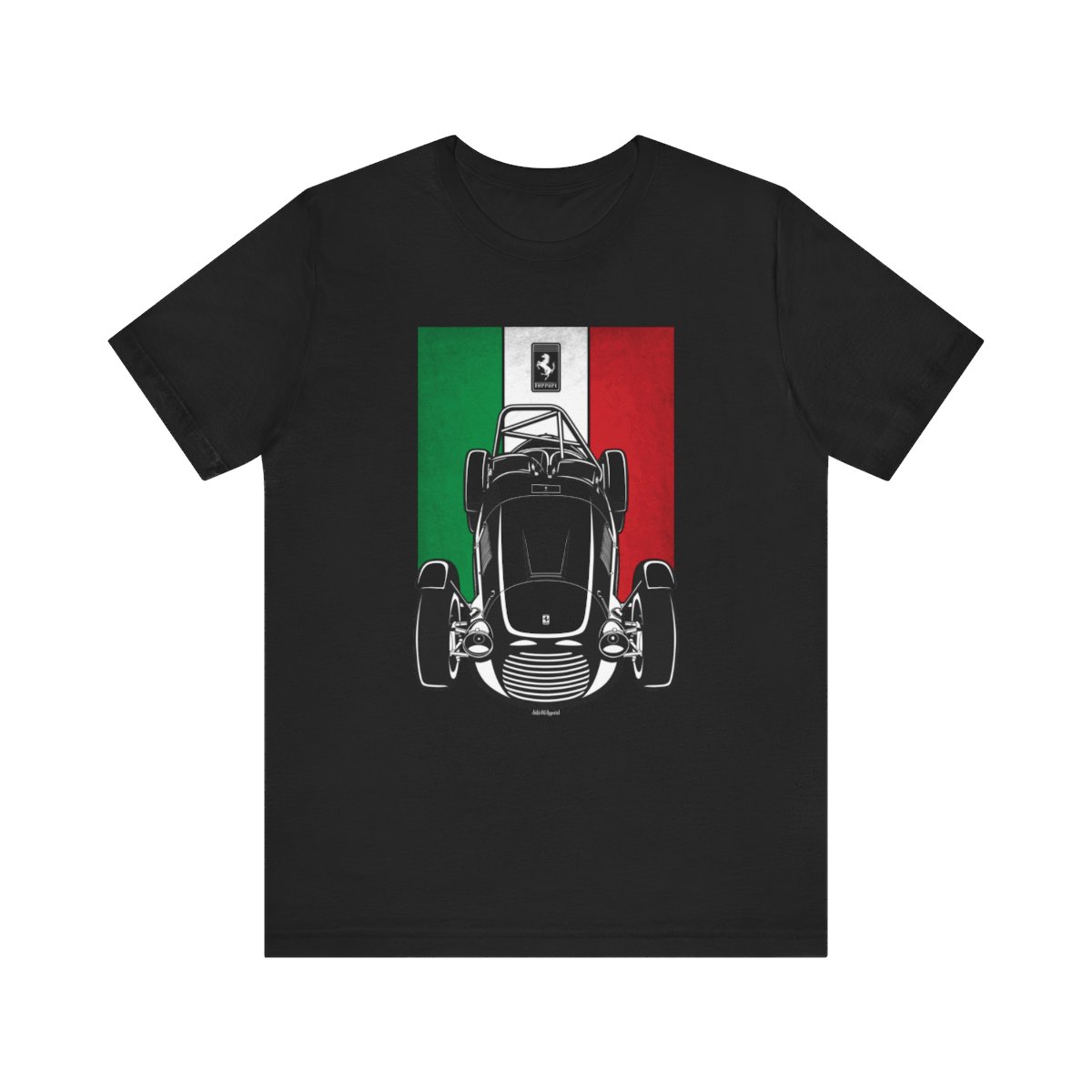 Ferrari 166 Inter Sport T-shirt - Italy Flag Shirt Black by Auto Art Apparel