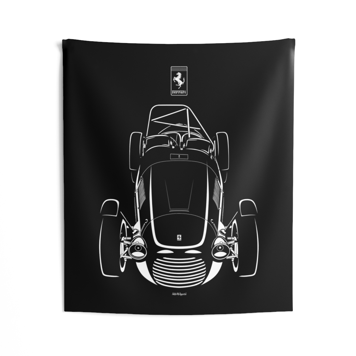 Ferrari 166 Inter Sport Tapestry 50 x 60 inch by Auto Art Apparel