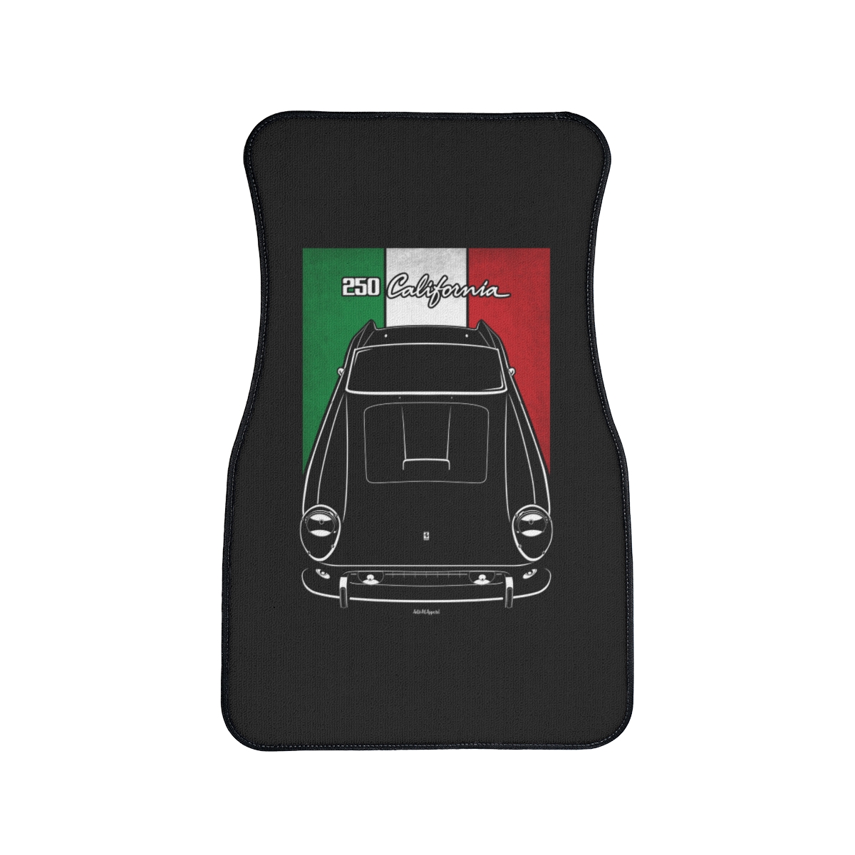 Ferrari 250 California Car Mat - Italy Flag Floor Mats Front Carpet Floor Mats by Auto Art Apparel