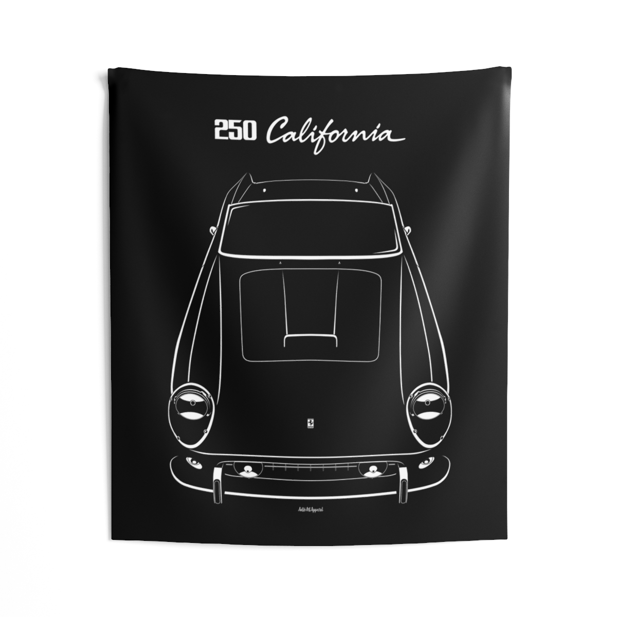 Ferrari 250 California Tapestry 50 x 60 inch by Auto Art Apparel