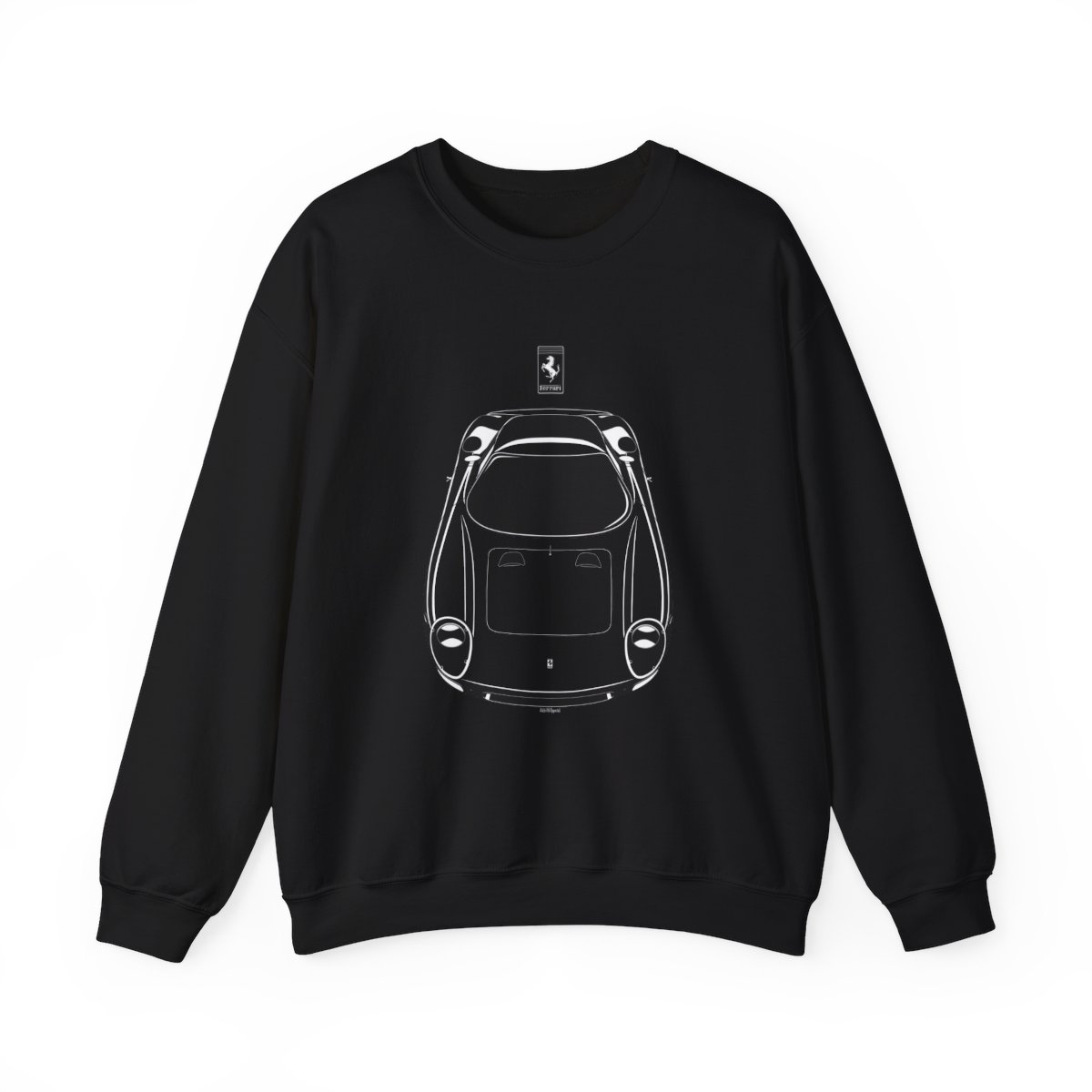 Ferrari 250 LM Crewneck Sweatshirt Black by Auto Art Apparel