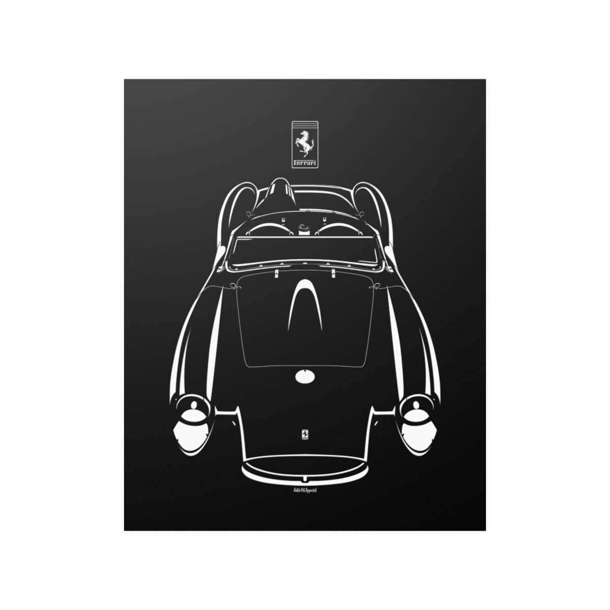 Ferrari 250 Testa Rossa Poster 16 x 20 inch by Auto Art Apparel