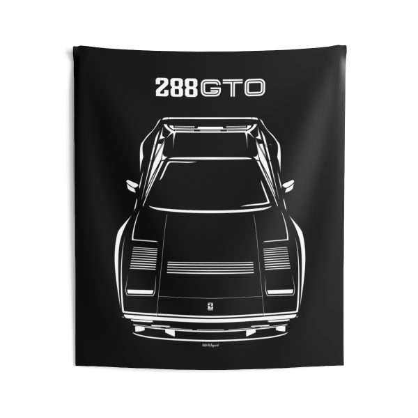 Ferrari 288 GTO Tapestry 50 x 60 inch by Auto Art Apparel