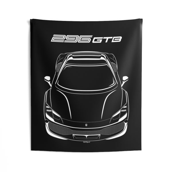 Ferrari 296 GTB Tapestry 50 x 60 inch by Auto Art Apparel