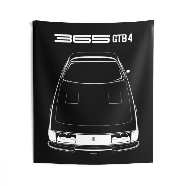 Ferrari 365 GTB 4 Tapestry 50 x 60 inch by Auto Art Apparel