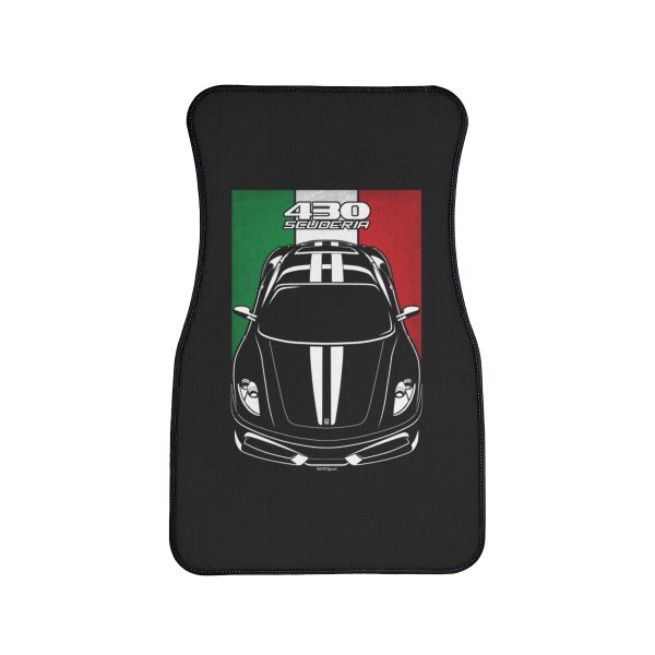 Ferrari 430 Scuderia Car Mat - Italy Flag Floor Mats Front Carpet Floor Mats by Auto Art Apparel