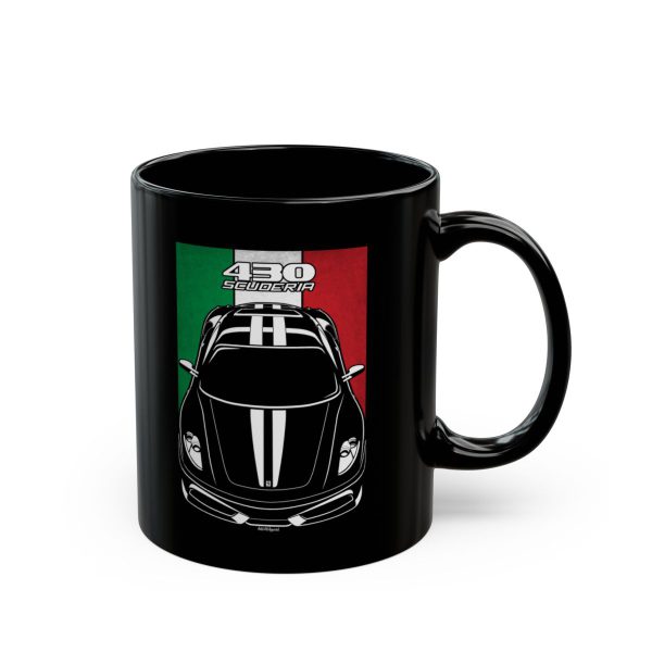Ferrari 430 Scuderia Mug - Italy Flag Coffee Mug 11 oz by Auto Art Apparel