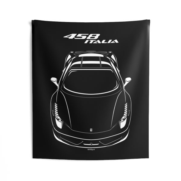 Ferrari 458 Italia Tapestry 50 x 60 inch by Auto Art Apparel